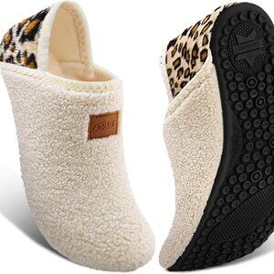 House Slippers for Women Men Indoor Barefoot Slippers Socks Furry Slip on House